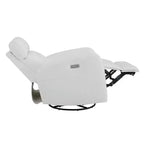 Fauteuil inclinable, pivotant, planant et à bascule en cuir Spruce & Spring avec ports USB