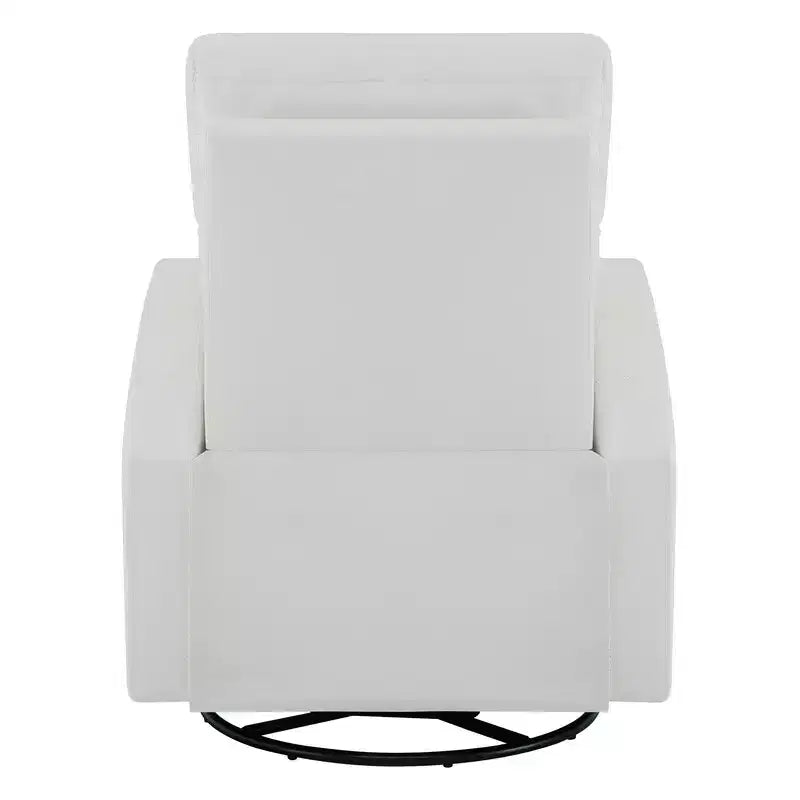 Fauteuil inclinable, pivotant, planant et à bascule en cuir Spruce & Spring avec ports USB
