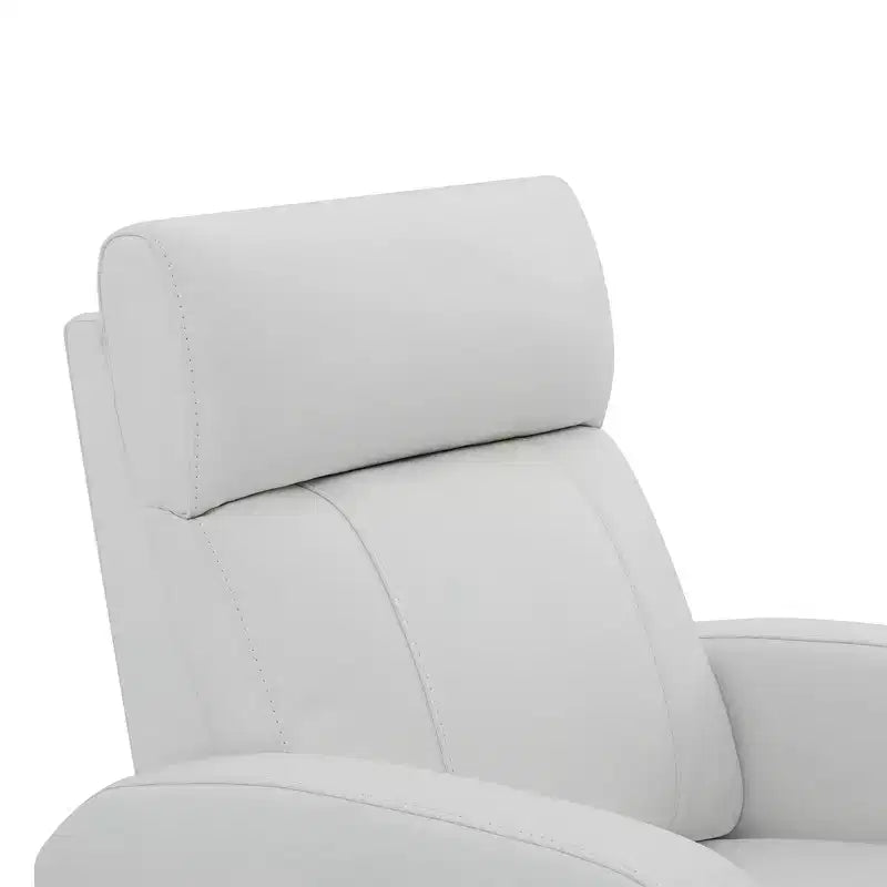 Fauteuil inclinable, pivotant, planant et à bascule en cuir Spruce & Spring avec ports USB