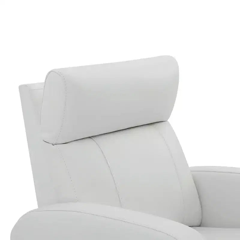 Fauteuil inclinable, pivotant, planant et à bascule en cuir Spruce & Spring avec ports USB
