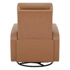 Fauteuil inclinable, pivotant, planant et à bascule en cuir Spruce & Spring avec ports USB