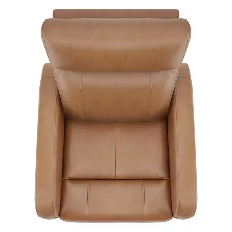 Fauteuil inclinable, pivotant, planant et à bascule en cuir Spruce & Spring avec ports USB