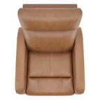 Fauteuil inclinable, pivotant, planant et à bascule en cuir Spruce & Spring avec ports USB