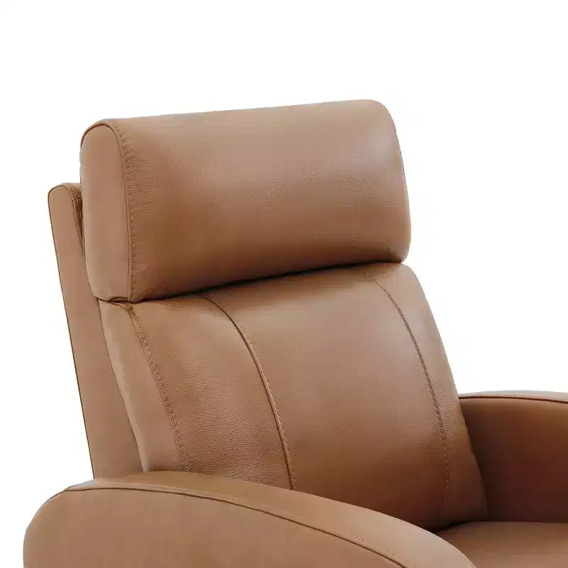 Fauteuil inclinable, pivotant, planant et à bascule en cuir Spruce & Spring avec ports USB