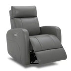 Fauteuil inclinable, pivotant, planant et à bascule en cuir Spruce & Spring avec ports USB