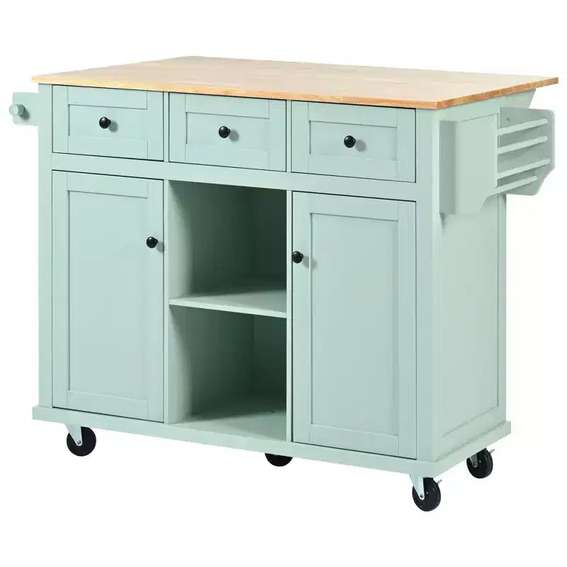 Meuble de rangement Okak, meuble de cuisine à 5 roulettes, 2 portes et rangements intérieurs de porte, meuble pour salle à manger, cuisine