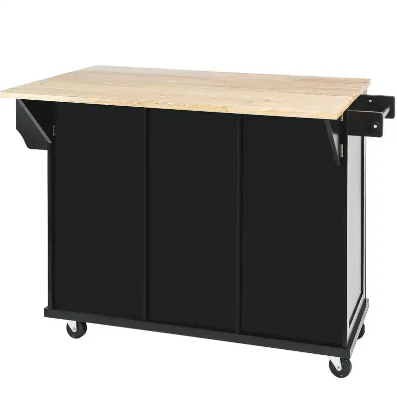 Meuble de rangement Okak, meuble de cuisine à 5 roulettes, 2 portes et rangements intérieurs de porte, meuble pour salle à manger, cuisine