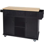 Meuble de rangement Okak, meuble de cuisine à 5 roulettes, 2 portes et rangements intérieurs de porte, meuble pour salle à manger, cuisine