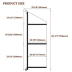 Supports d'étagères pour conteneurs maritimes, lot de 2, 3 niveaux, 500 kg, type à suspendre et à crochet, étagères de rangement pour conteneurs de marchandises, faciles à installer et amovibles, robustes