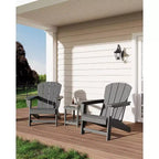 Chaise Adirondack, Mobilier de terrasse, Chaises de brasero extérieur à dossier haut, et Chaise de mobilier d'extérieur pour patio, terrasse, jardin, Montage facile