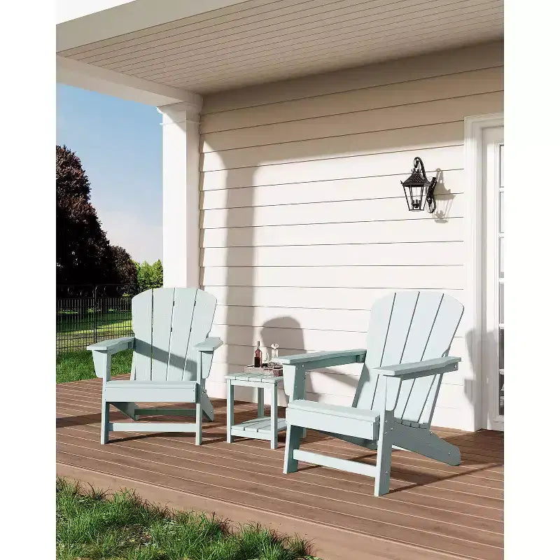 Chaise Adirondack, Mobilier de terrasse, Chaises de brasero extérieur à dossier haut, et Chaise de mobilier d'extérieur pour patio, terrasse, jardin, Montage facile