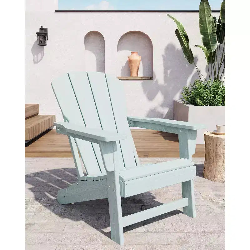 Chaise Adirondack, Mobilier de terrasse, Chaises de brasero extérieur à dossier haut, et Chaise de mobilier d'extérieur pour patio, terrasse, jardin, Montage facile