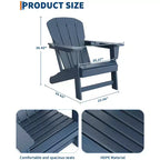 Chaise Adirondack, Mobilier de terrasse, Chaises de brasero extérieur à dossier haut, et Chaise de mobilier d'extérieur pour patio, terrasse, jardin, Montage facile
