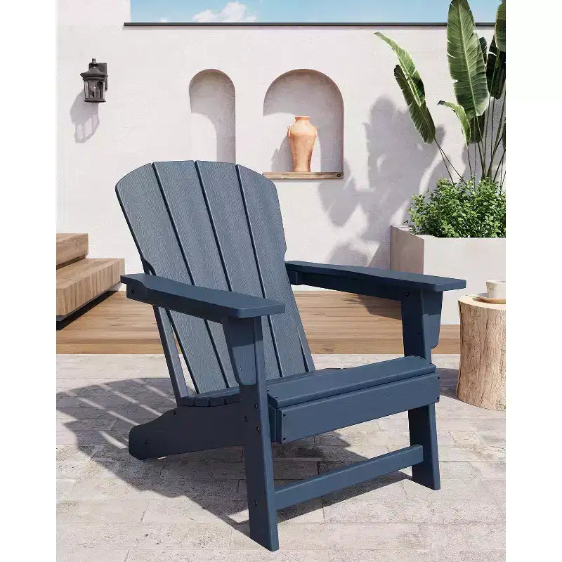 Chaise Adirondack, Mobilier de terrasse, Chaises de brasero extérieur à dossier haut, et Chaise de mobilier d'extérieur pour patio, terrasse, jardin, Montage facile