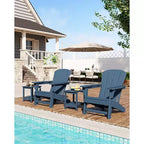 Chaise Adirondack, Mobilier de terrasse, Chaises de brasero extérieur à dossier haut, et Chaise de mobilier d'extérieur pour patio, terrasse, jardin, Montage facile