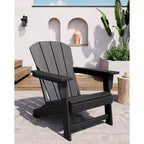 Chaise Adirondack, Mobilier de terrasse, Chaises de brasero extérieur à dossier haut, et Chaise de mobilier d'extérieur pour patio, terrasse, jardin, Montage facile
