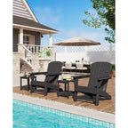 Chaise Adirondack, Mobilier de terrasse, Chaises de brasero extérieur à dossier haut, et Chaise de mobilier d'extérieur pour patio, terrasse, jardin, Montage facile