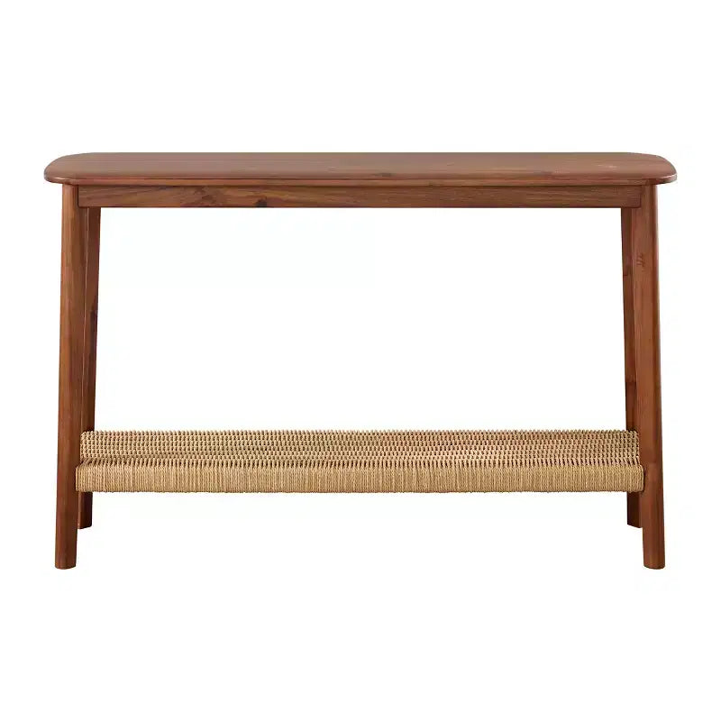 Alaterre Calais Wood Console Table, Chestnut