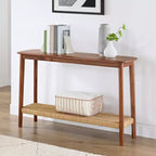 Console Alaterre Calais en bois, châtaignier