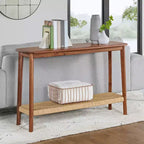 Console Alaterre Calais en bois, châtaignier