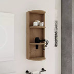 29.5in Bathroom Wall-Mounted Storage Rack, 3-Tier Float Mounting Design, Small Side Cabinet for Placing a Hairdryer and Holding a Tissue Box