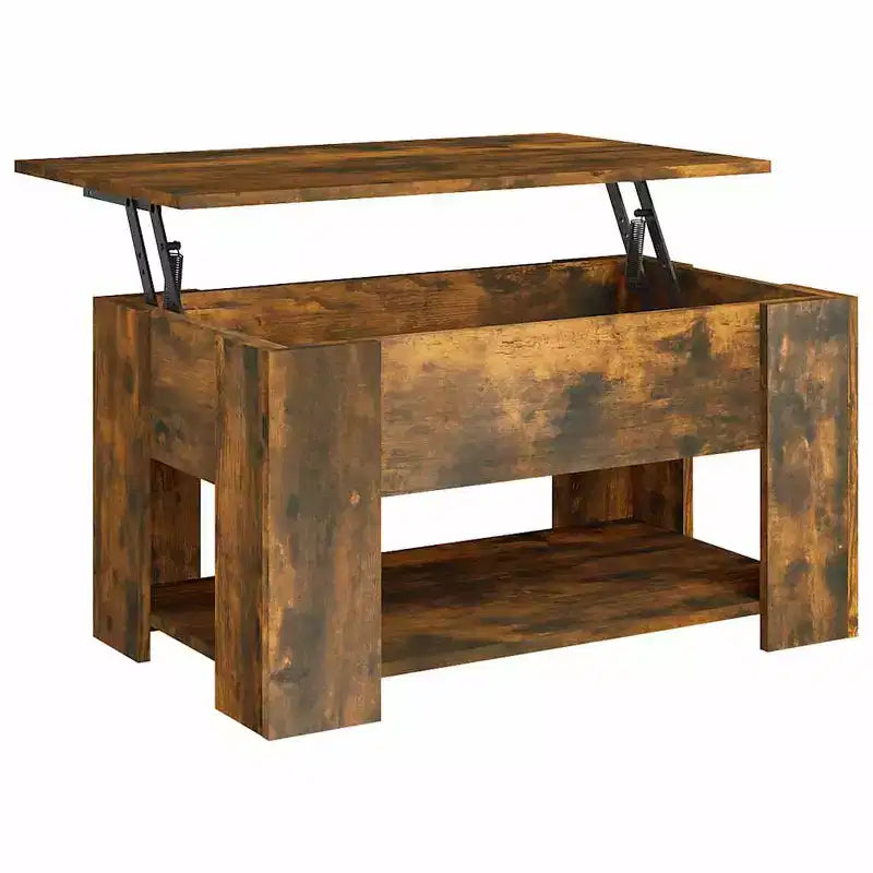 Table basse Chêne fumé Bois d'ingénierie 79 x 49 x 41 cm