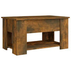 Table basse Chêne fumé Bois d'ingénierie 79 x 49 x 41 cm