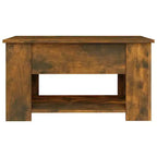 Table basse Chêne fumé Bois d'ingénierie 79 x 49 x 41 cm