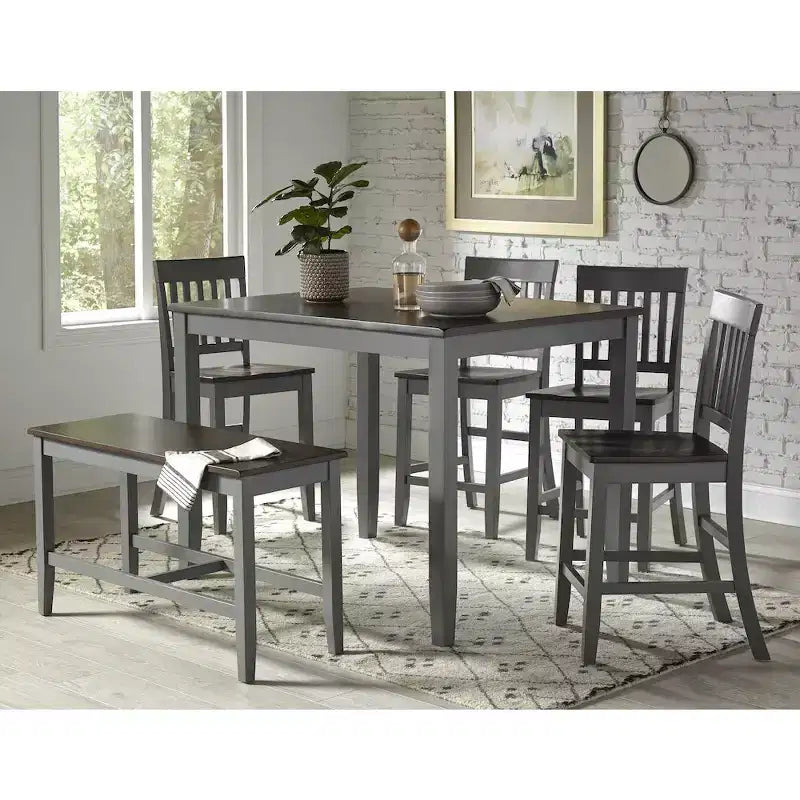 Jofran, Chaise de salle à manger en bois massif Decatur Lane Farmhouse (Lot de 2)