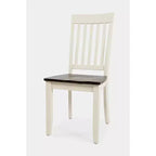 Jofran, Chaise de salle à manger en bois massif Decatur Lane Farmhouse (Lot de 2)