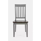 Jofran, Chaise de salle à manger en bois massif Decatur Lane Farmhouse (Lot de 2)