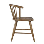 Chaise de salle à manger à dossier courbé en bois massif Jofran,Fitz (Lot de 2)