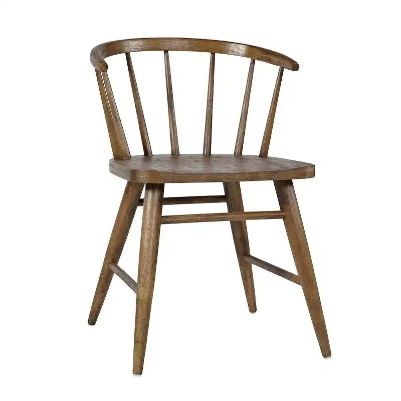 Chaise de salle à manger à dossier courbé en bois massif Jofran,Fitz (Lot de 2)