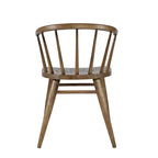 Chaise de salle à manger à dossier courbé en bois massif Jofran,Fitz (Lot de 2)
