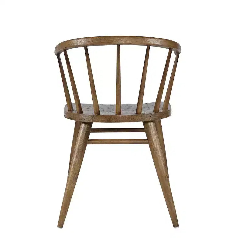 Chaise de salle à manger à dossier courbé en bois massif Jofran,Fitz (Lot de 2)