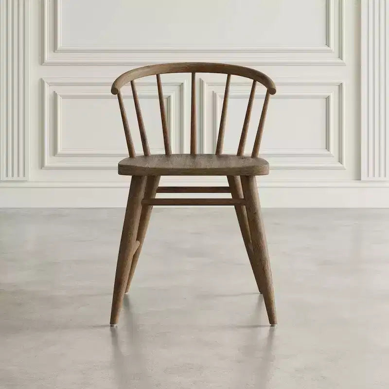 Chaise de salle à manger à dossier courbé en bois massif Jofran,Fitz (Lot de 2)