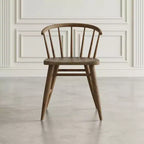 Chaise de salle à manger à dossier courbé en bois massif Jofran,Fitz (Lot de 2)