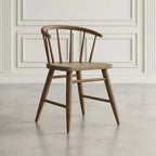 Chaise de salle à manger à dossier courbé en bois massif Jofran,Fitz (Lot de 2)