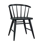 Chaise de salle à manger à dossier courbé en bois massif Jofran,Fitz (Lot de 2)