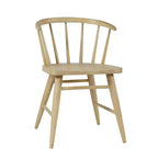 Chaise de salle à manger à dossier courbé en bois massif Jofran,Fitz (Lot de 2)