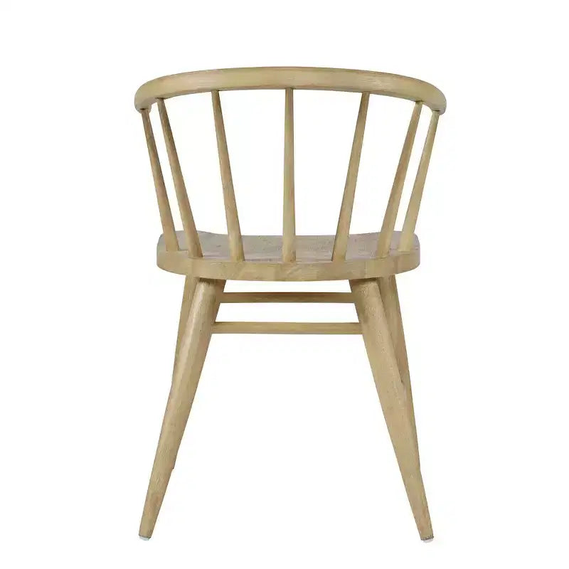 Chaise de salle à manger à dossier courbé en bois massif Jofran,Fitz (Lot de 2)