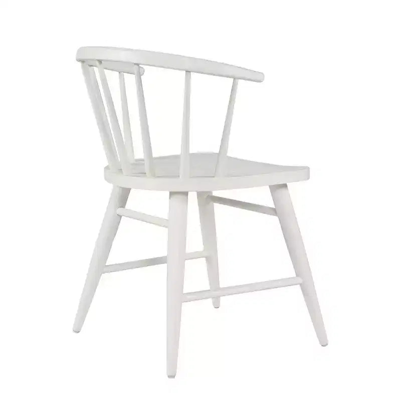 Chaise de salle à manger à dossier courbé en bois massif Jofran,Fitz (Lot de 2)