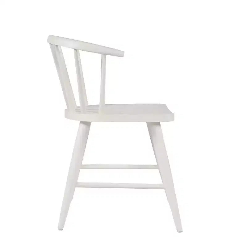 Chaise de salle à manger à dossier courbé en bois massif Jofran,Fitz (Lot de 2)