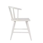 Chaise de salle à manger à dossier courbé en bois massif Jofran,Fitz (Lot de 2)