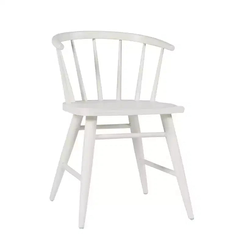 Chaise de salle à manger à dossier courbé en bois massif Jofran,Fitz (Lot de 2)