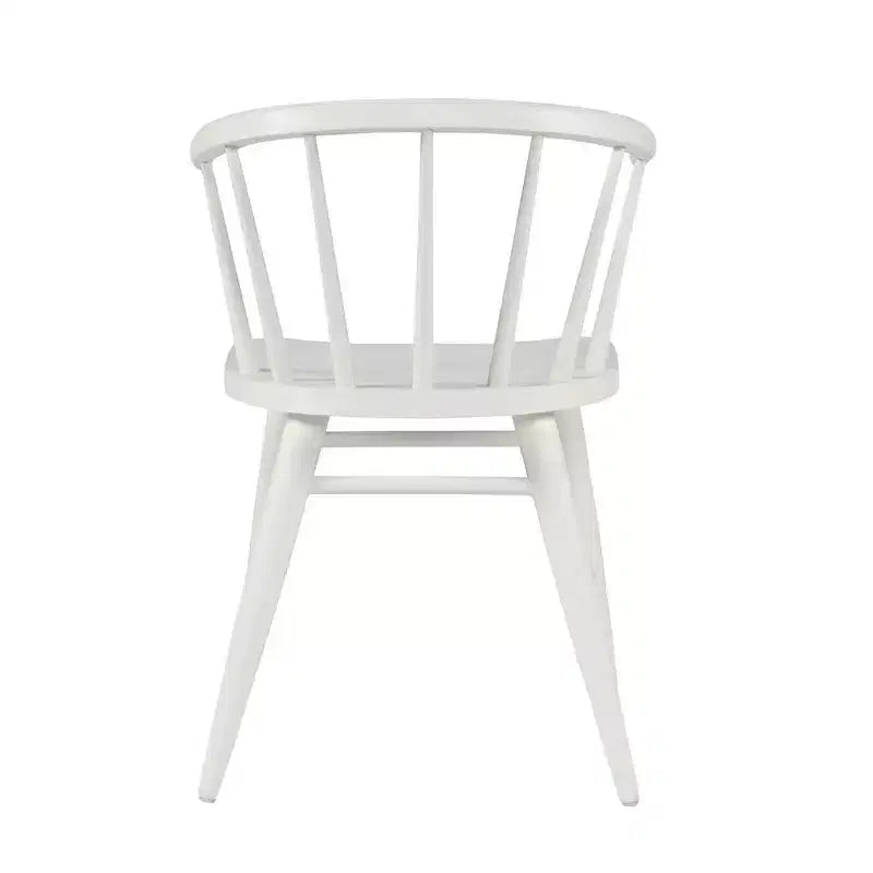 Chaise de salle à manger à dossier courbé en bois massif Jofran,Fitz (Lot de 2)