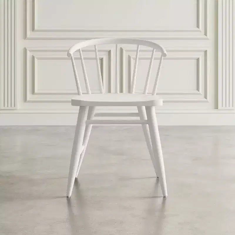Chaise de salle à manger à dossier courbé en bois massif Jofran,Fitz (Lot de 2)