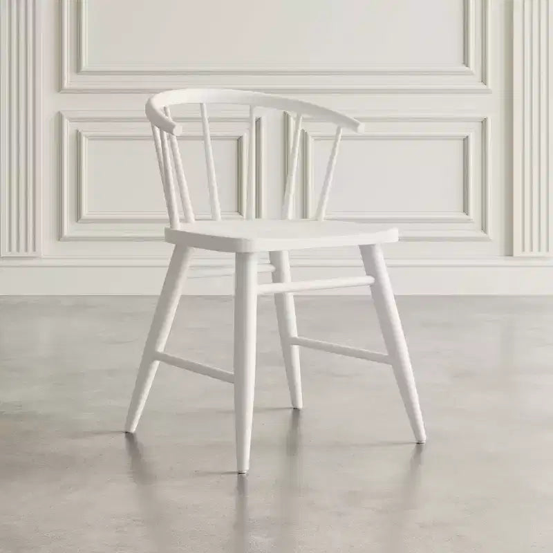 Chaise de salle à manger à dossier courbé en bois massif Jofran,Fitz (Lot de 2)