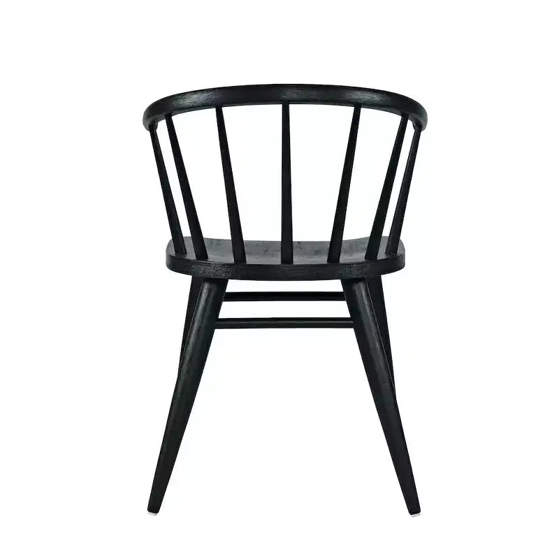 Chaise de salle à manger à dossier courbé en bois massif Jofran,Fitz (Lot de 2)