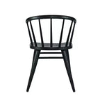 Chaise de salle à manger à dossier courbé en bois massif Jofran,Fitz (Lot de 2)